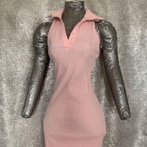NWT - Rosedress Polo Collar Bodycon Mini Dress